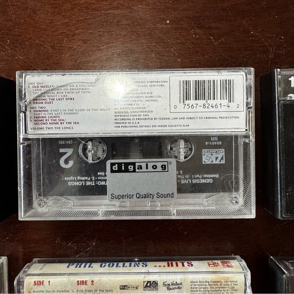 Vintage Phil Collins And Genesis Cassette Tape Lot Of 6 All Tested And Working - Picture 10 of 16